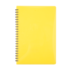 Тетрадь для записей GLOSS, L2U, B5, 80л., клетка, пластиковая обложка, желтая