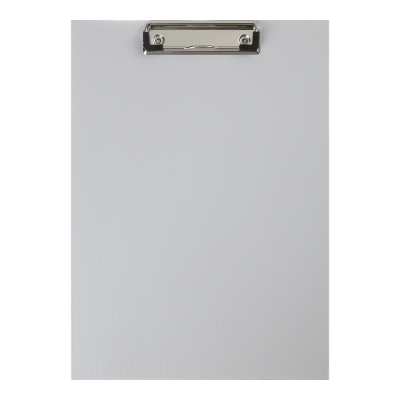 Клипборд, А4, PVC, серый