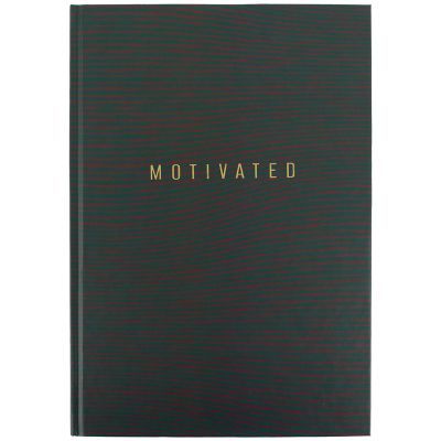 Книга записная в твердой обложке,Earth colors, Motivated . Формат А4, 96 листов в клетку