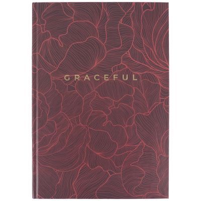 Книга записная в твердой обложке, Earth colors, Graceful. Формат А4, 96 листов в клетку