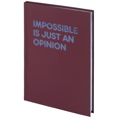 Книга записная твердая обл. А5, 96 л., клет., Impossible