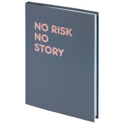 Книга записная твердая обл. А5, 96 л., клет., No risk