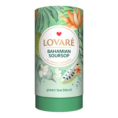 Чай зелёный 80г, лист, "Багамский саусеп", LOVARE