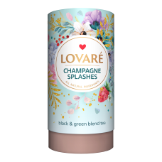 Чай бленд чёрного и зелёного 80г, лист, "Shampagne splashes", LOVARE