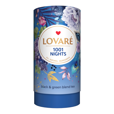 Чай бленд чёрного и зелёного 80г, лист, "1001 Nights", LOVARE