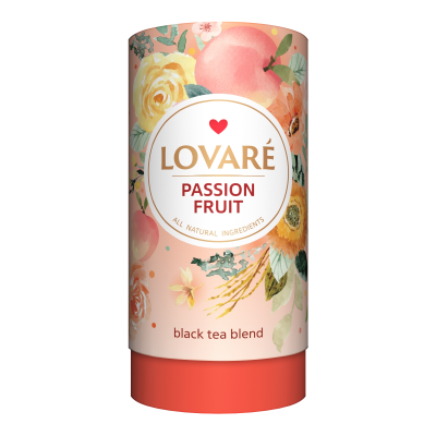 Чай чёрный 80г, лист, "Страстный фрукт", LOVARE