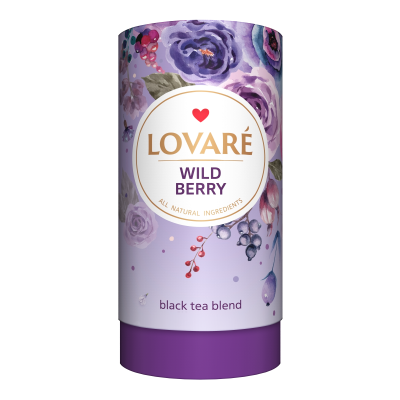Чай чёрный 80г, лист, "Wild berry", LOVARE