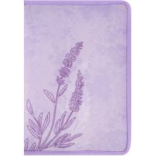 Папка объемная на молнии, А4+, Lavender-2
