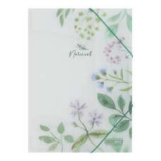 Папка на гумках А4, матовий непрозорий пластик, ARABESKI, блакитний