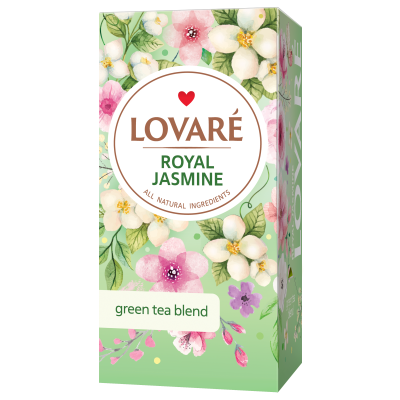 Чай зелёный 1.5г*24, пакет, "Royal Jasmine", LOVARE
