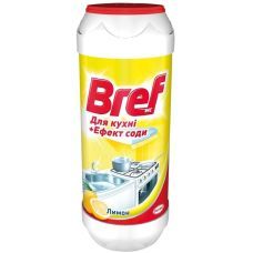 Чистящий порошок для кухни Bref с эффектом соды и ароматом лимона 500г