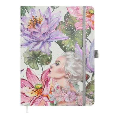 Ежедневник датир. 2024 CHERIE, A5, розовый, иск.кожа