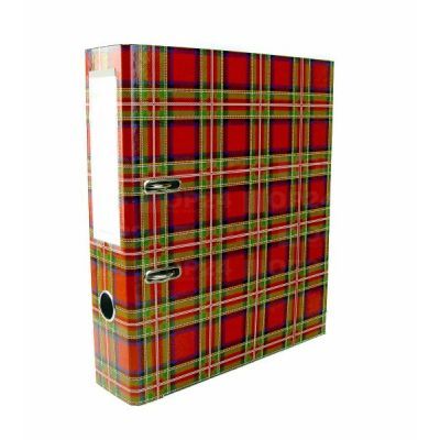 Папка-регистраор  А4,РР  5см, шотландка ІТЕМ