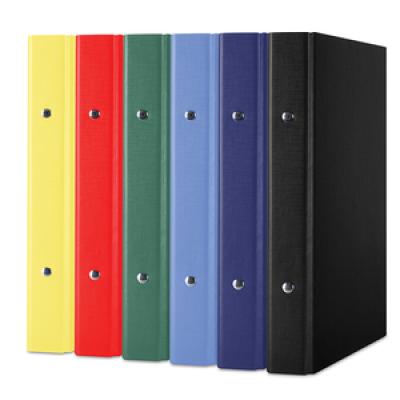 Папка-регистратор А5 2R кольца 30мм, цвет черный, Donau 