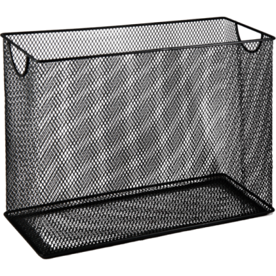 Короб для подвесных файлов, металлический, черный