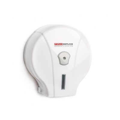 Пластиковый держатель для туалетной бумаги Джамбо PRO Service, белый