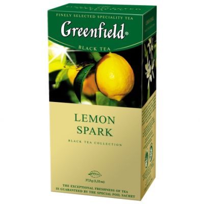 Чай черный Greenfield Lemon Spark, black tea, 100г (106265)