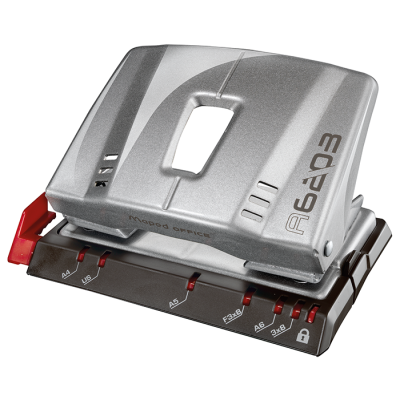 Дырокол металлический ADVANCED METAL, 20/25л., серебряный