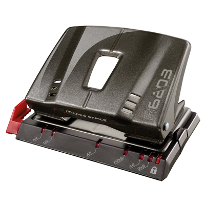 Дырокол металлический ADVANCED METAL, 20/25л., темно-серый