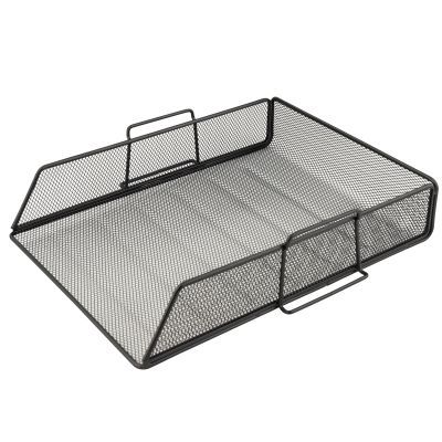 Лоток горизионтальный Axent 2123-01-A, металлическая сеточка, черный