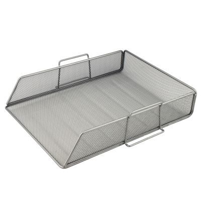 Лоток горизионтальный Axent 2123-03-A, металлическая сеточка, серебристый