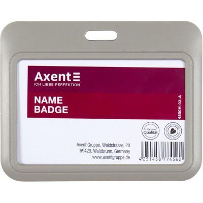 Бейдж-слайдер горизонт., теплый серый, 4500H (85*54мм)