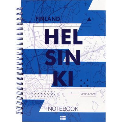 Блокнот на спирали Axent Helsinki 8032-06-A, А5, твёрдая обложка, 96 листов, клетка
