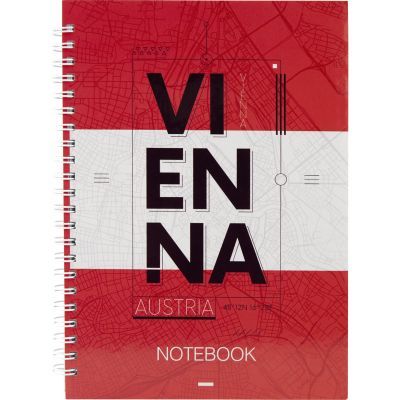 Блокнот на спирали Axent Vienna 8032-07-A, А5, твёрдая обложка, 96 листов, клетка