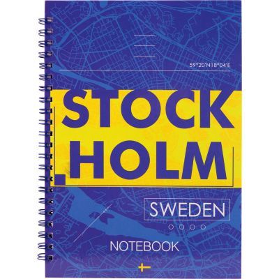 Блокнот на спирали Axent Stockholm 8032-08-A, А5, твёрдая обложка, 96 листов, клетка