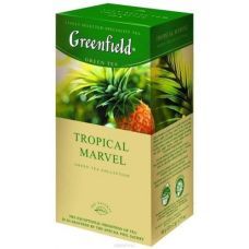 Чай зеленый Greenfield в пакетах Tropical Marvel, 25 пак.