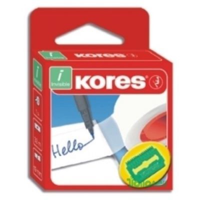 Скотч канцелярский 19мм x 33м Invisible Kores прозрачный матовый в индивидуальной упаковке (K53319)